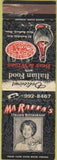 Matchbook Cover - Ma Raffa's Italian Restaurant New Bedford MA WEAR