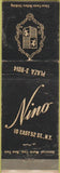Matchbook Cover - Nino Restaurant New York City WEAR