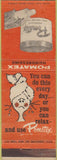 Matchbook Cover - Pomatex Women's Hair Products