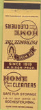 Matchbook Cover - Home Cleaners Rochester MN Owl