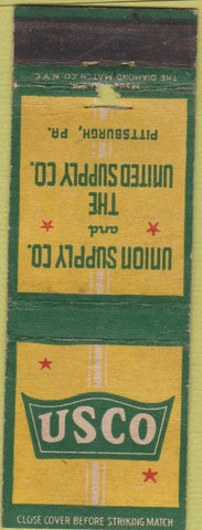 Matchbook Cover - USCO Union Supply Pittsburgh PA