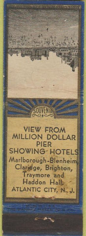 Matchbook Cover - Pier Atlantic City NJ Hotels WORN