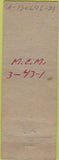 Matchbook Cover - Mrs. Harmond's Dining Room Portsmouth NH pinup BBQ