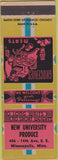 Matchbook Cover - New University Produce Minneapolis MN grocery