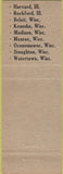 Matchbook Cover - Penno Motor Oil Harvard Rockford IL Beloit Kenosha Monroe WI