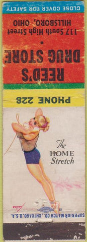 Matchbook Cover - Reed's Drug Store Hillsboro OR pinup WEAR