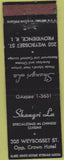 Matchbook Cover - Shangri La Providence RI