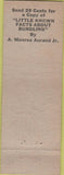 Matchbook Cover - Aurand's Book Store Harrisburg PA