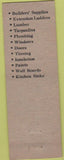 Matchbook Cover - Sidney Cohen's Sons Mentor OH roofing lumber