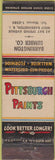 Matchbook Cover - Pittsburgh Paints Barrington Lumber West Barrington RI WEAR