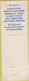 Matchbook Cover - Park Mor Bar Cafe Fraser CO WEAR hamburgers