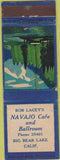 Matchbook Cover - Navajo Cafe Ballroom Big Bear Lake CA
