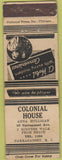 Matchbook Cover - Colonial House Narraganset RI WORN white