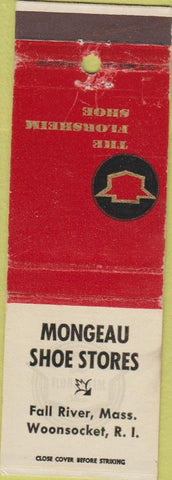 Matchbook Cover - Mongeau Shoes Woonsocket RI Florsheim WORN