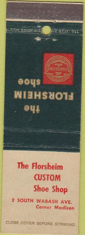 Matchbook Cover - Florsheim Custom Shoes Chicago iL