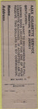 Matchbook Cover - Ajax Cigarette Service Trenton NJ Safety First WEAr