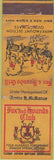 Matchbook Cover - Fox  and  Hounds Club Boston MA Quincy WEAR