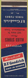 Matchbook Cover - BF Goodrich Tires Middletown CT
