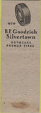 Matchbook Cover - BF Goodrich Tires Middletown CT