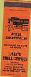Matchbook Cover - Jack's Shell oil gas Independence MO SAMPLE
