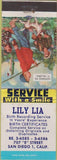 Matchbook Cover - Lily Lia Birth Certificates San Diego CA