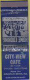 Matchbook Cover - City View Cafe Mountain Grove MO WORN