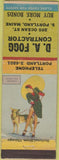 Matchbook Cover - D.A. Fogg Contractor Portland ME pinup