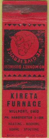 Matchbook Cover - Kireta Furnace Millport OH WEAR