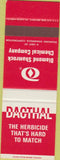 Matchbook Cover - Diamond Chamrock Chemical Herbicide SAMPLE