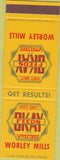 Matchbook Cover - OKAY Feeds Worley Mills SAMPLE