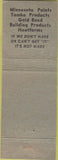 Matchbook Cover - Rackers Baclesse Inc Jefferson City MO lumber paint
