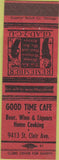 Matchbook Cover - Good Time Cafe girlie back 1930s