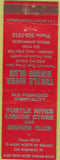 Matchbook Cover - Turtle River Dining Club Liquor Bemidji MN