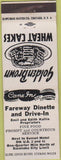 Matchbook Cover - Fareway Dinette Escanaba City MI pancakes