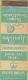 Matchbook Cover - Columbia University Campus Center TAPED