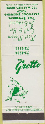 Matchbook Cover - The Grotto Eastwood NY Syracuse