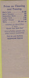 Matchbook Cover - Ace Cleaners St Cloud MN