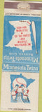 Matchbook Cover - Minnesota Twins Baseball 1971 schedule WEAR