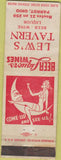 Matchbook Cover - Lew's Tavern Parrot OH girlie WORN