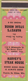Matchbook Cover - Harvey's Steak House Prairie Du Chien WI