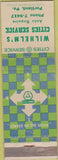 Matchbook Cover - Cities oil gas Portland PA WEAR