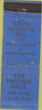 Matchbook Cover - The Mayfair Grill Lincoln NE