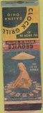 Matchbook Cover - Cock Grill Galena OH pinup POOR