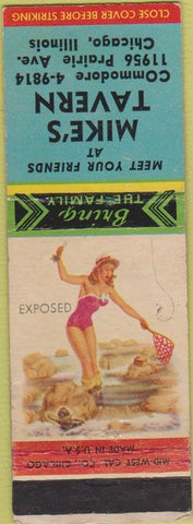 Matchbook Cover - Mike's Tavern Chicago IL pinup
