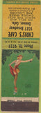 Matchbook Cover - Chris's Cafe Denver CO pinup WEAR