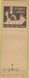 Matchbook Cover - Chris's Cafe Denver CO pinup WEAR