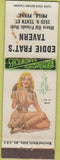 Matchbook Cover - Eddie Frat's Tavern Philadelphia PA pinup cactus WORN