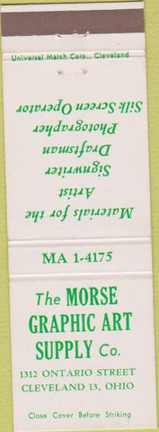 Matchbook Cover - Morse Graphic Art Supply Cleveland OH