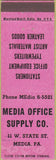 Matchbook Cover - Media Office Supply Media PA WEAR