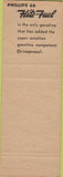 Matchbook Cover - Phillips 66 oil gas Cory NE